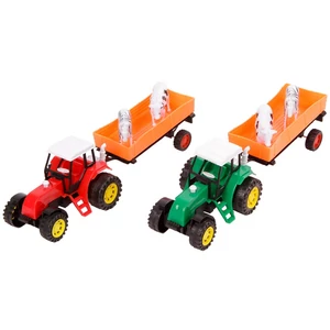 Lendkerekes traktor állatszállító utánfutóval