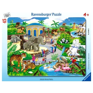 Puzzle 45 db - Állatkerti séta -066612-