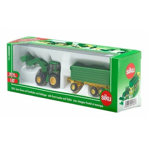 John Deere traktor utánfutóval