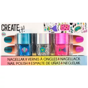 Create it! Sellő körömlakk 3 db /csomag -84134-