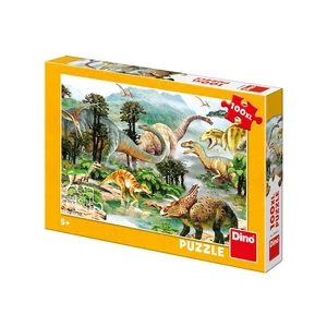 Puzzle 100 db XL Dinoszauruszok 343435