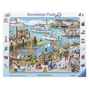 Puzzle 24 db - Egy nap a kikötőben -06152-