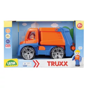Műanyag kukás autó - 28 cm