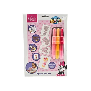 Fújó filctoll szett, A4, 3 tollal, Minnie egér