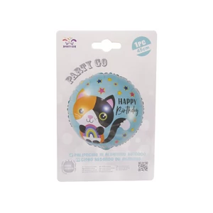 Héliumos fólia lufi 45 cm Happy Birthday állatos