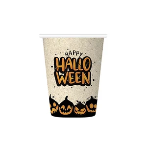 Halloween mintás natúr pohár 6 db/cs 210 ml