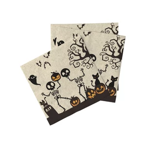 Halloween mintás natúr szalvéta 16 db/cs 33 x 33 cm