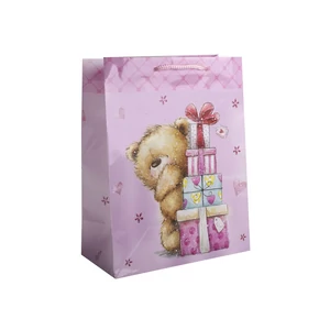 Papírtasak maci ajándékkal 18*23 cm