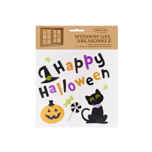 Ablakzselé Halloween cica