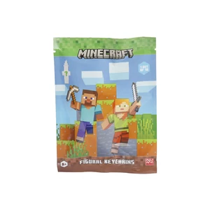 Minecraft figura kulcstartó tasakban