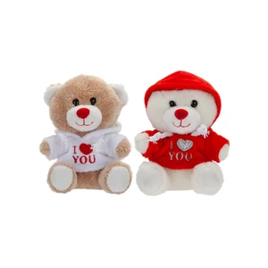 Plüss maci 11 cm I love you pulcsiban, 2 féle