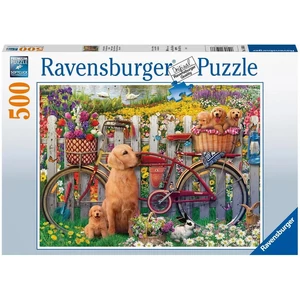 Ravensburger: Puzzle 500 db - Kutyusok a kertben