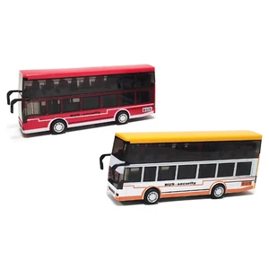 Emeletes busz, visszahúzható, zenél, világít