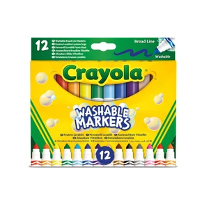 Crayola: 12 db tompahegyű lemosható filctoll