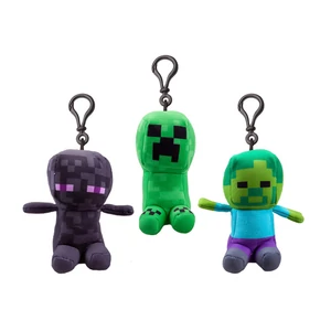 Minecraft plüss kulcstartó 13 cm figurával, 3 féle