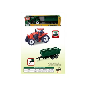 Traktor utánfutóval