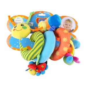 Spirál kukac textil bébijáték