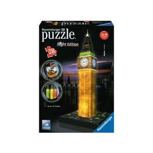 Big Ben 216 darabos 3D puzzle fénnyel