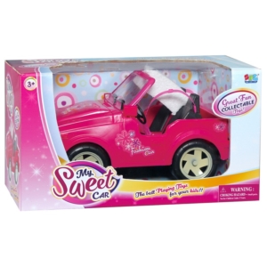 Terepjáró autó játékbabákhoz - rózsaszín