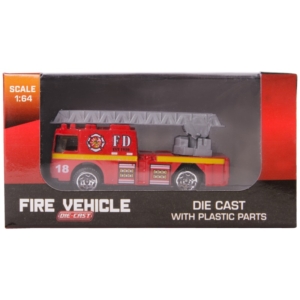 Fém tűzoltó jármű, 1:64, 6 féle 26051