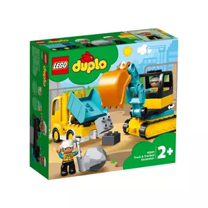 LEGO® DUPLO® TOWN Teherautó és lánctalpas exkavátor (10931)