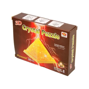 3D világító kristály puzzle - Piramis  - 38 db-os NINCS