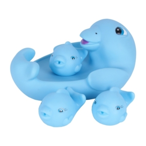 Műanyag fürdőjáték - delfin család