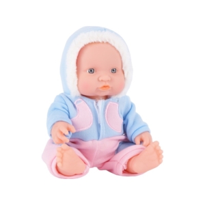 Játékbaba téli ruhában - 24 cm