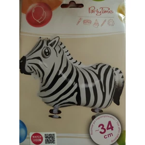 Fólialufi 34 cm - álló zebra