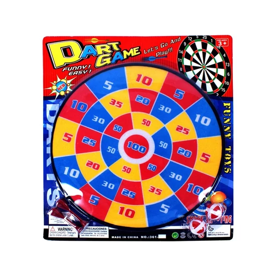 Színes darts tábla - 36 cm -361-K7-