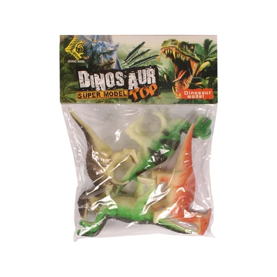 DINOszaurusz 4 darabos készlet zacskóban