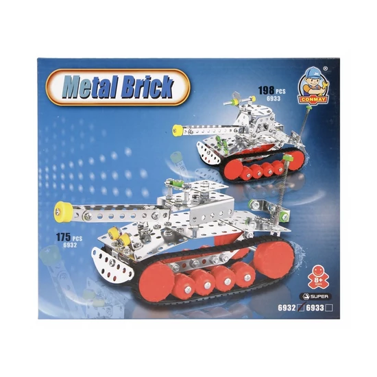 Tank 175 darabos fém építőjáték - 0908K239 -