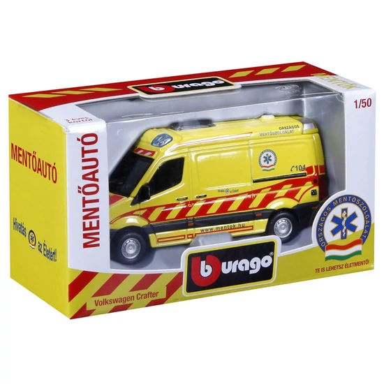 Bburago Magyar Mentőautó VW Crafter 1:50 - 18-320 -