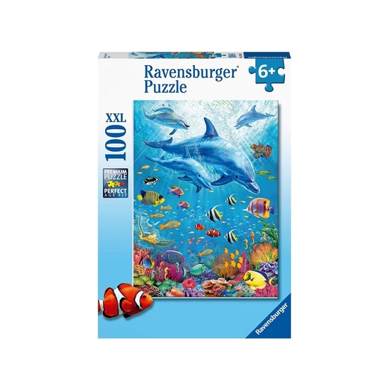 Puzzle 100 db - Delfin a vízben