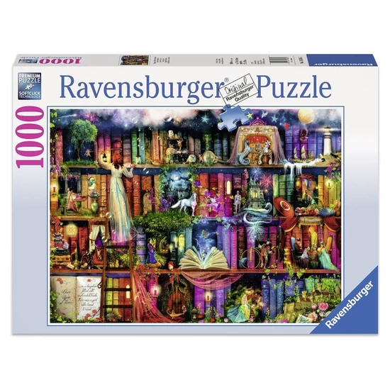 Puzzle 1000 db - Tündérek könvyespolca 19683