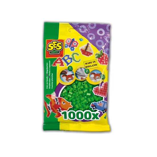 Vasalható gyöngy - 1000 db zöld 00702