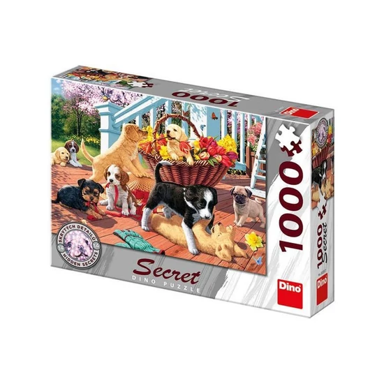 Puzzle 1000 pcs, titkos - Kutyusok 532556