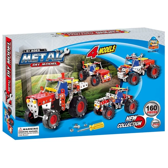 Fémépítő 4in1 - 160 db - munkagépek 310300543