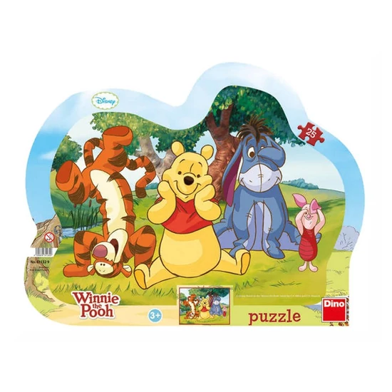 Puzzle 25 db - Bújócska Micimackóval -311329-