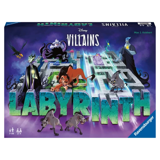 Disney Gazemberek Labirintus -Társasjáték