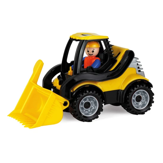 Műanyag földmunkagép, 21 cm, sofőrrel