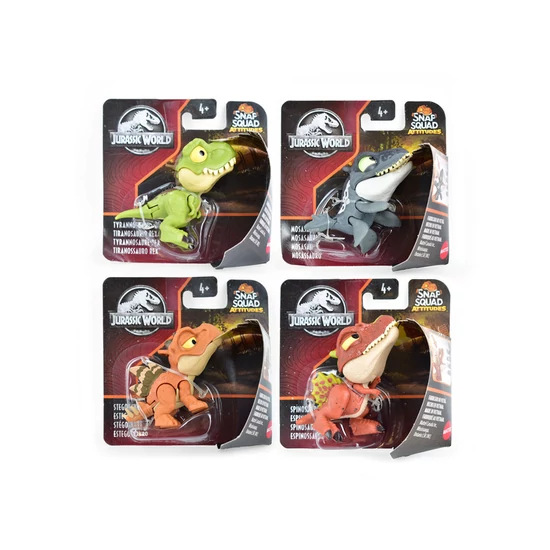 Jurassic world - harapós dínók, 4 féle