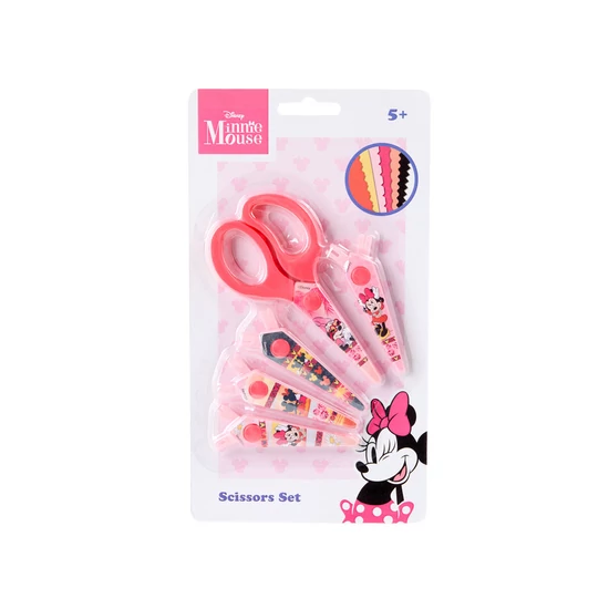 Biztonsági olló 5 db cserélhető vágóéllel, Minnie egér