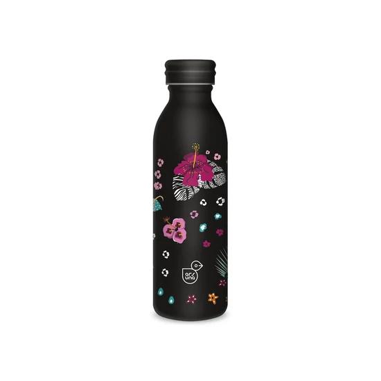 Duplafalú fémkulacs 600ml - Black hibiscus
