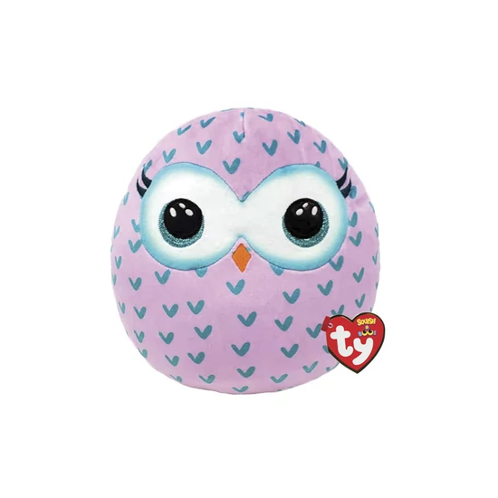 Ty Squishy Beanies párna alakú plüss figura WINKS, 30 cm - bagoly