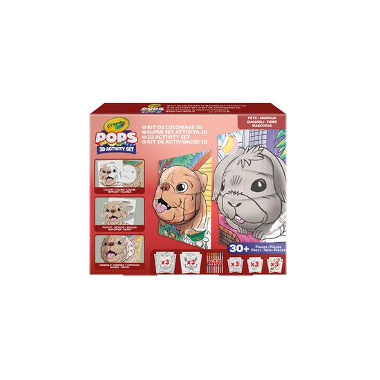 Crayola POPs 3D megakészlet Kisállatok