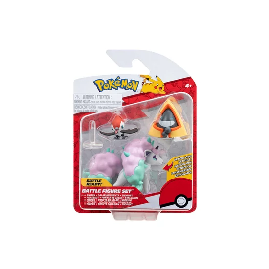 Pokémon 3 db-os figura csomag -  Snorunt, Pikipek, Galarian Ponyta