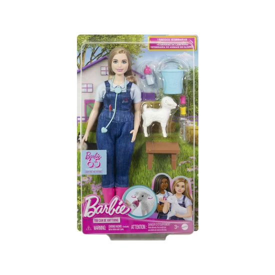 Barbie 65.Évfordulós karrier játékszett-állatorvos