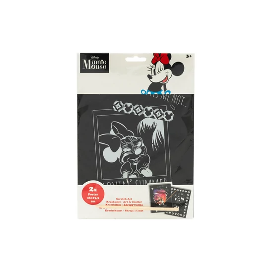 Képkarcoló 26x19,5 cm - Minnie, 2 db