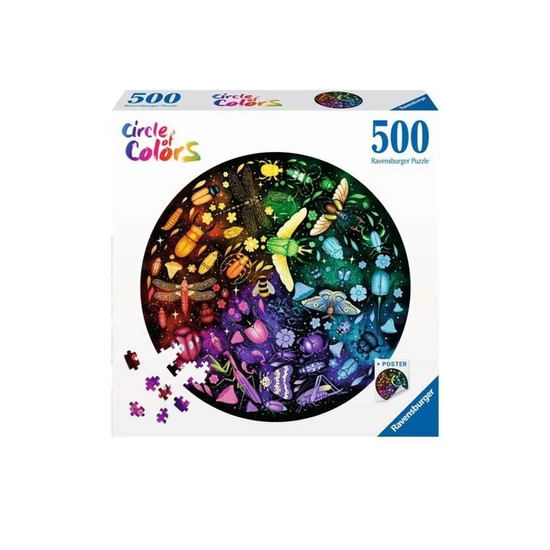 Puzzle 500 db kör - Rovarok